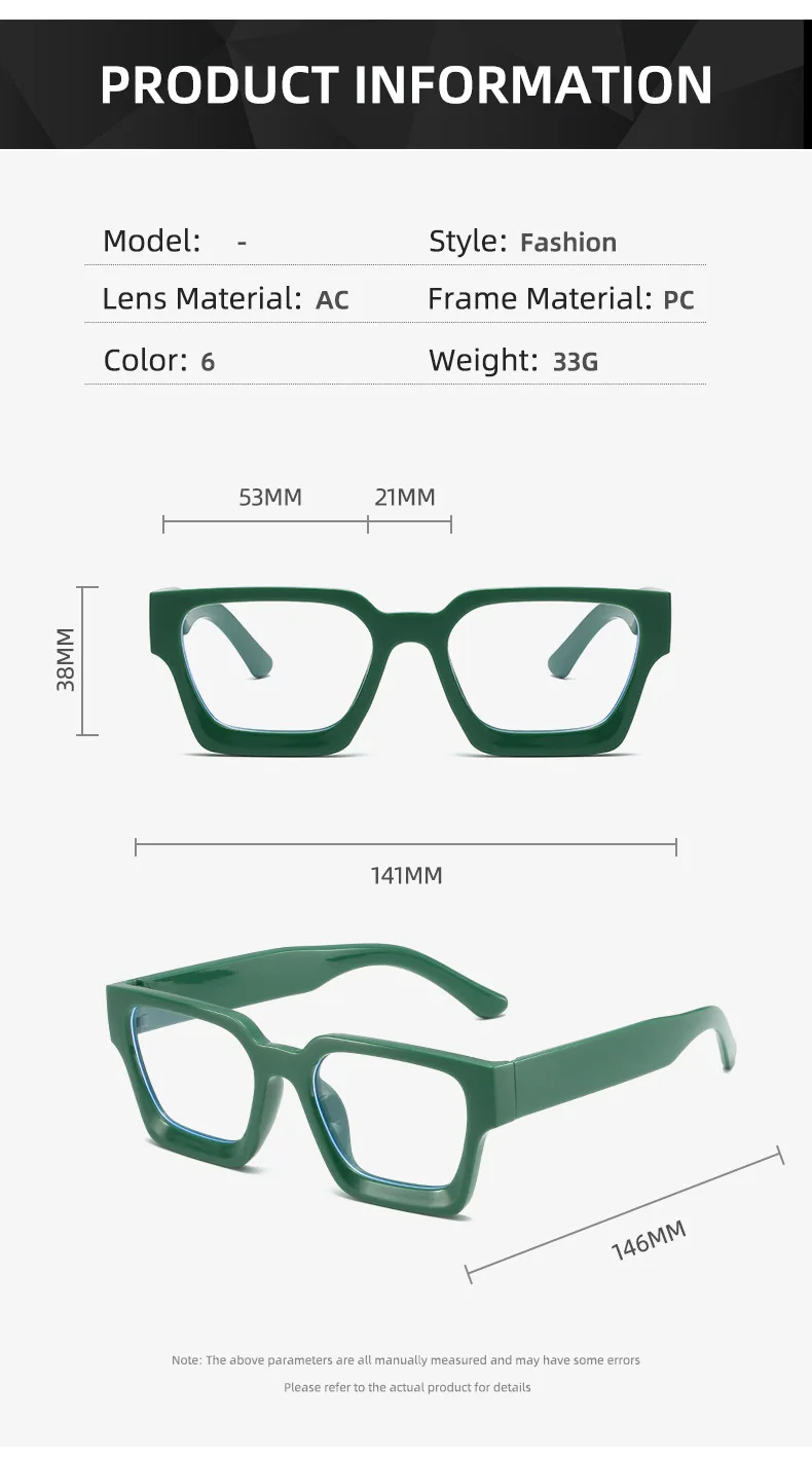 Neue Transparente Computer Brille Rahmen Frauen Männer Anti Blau Licht Platz Brillen Blockieren Gläser Optische Spektakel Brillen ﻿ – Detail 5