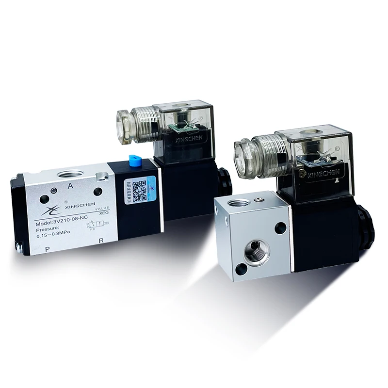 โซลินอยด์วาล์ว 2V025-08/3V1/3V210 2-way วาล์วขดลวดแม่เหล็กไฟฟ้า 2-way 3-way วาล์วย้อนกลับ