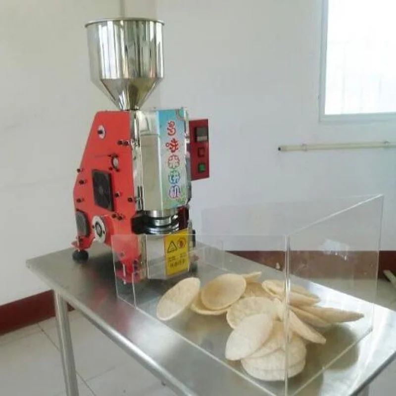 Comercial eléctrico coreano Original sabor púrpura patata dulce camarones frescos arroz pastel fabricante Fres