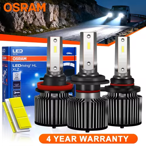 OSRAM H4 H7 H11 Led Headlight Bulbs H1 H8 9005/HB3 9006/HB4 9012 HIR2 Fog Light 6000K Car Lamp OSRAM Original CSP Chip Mini Size