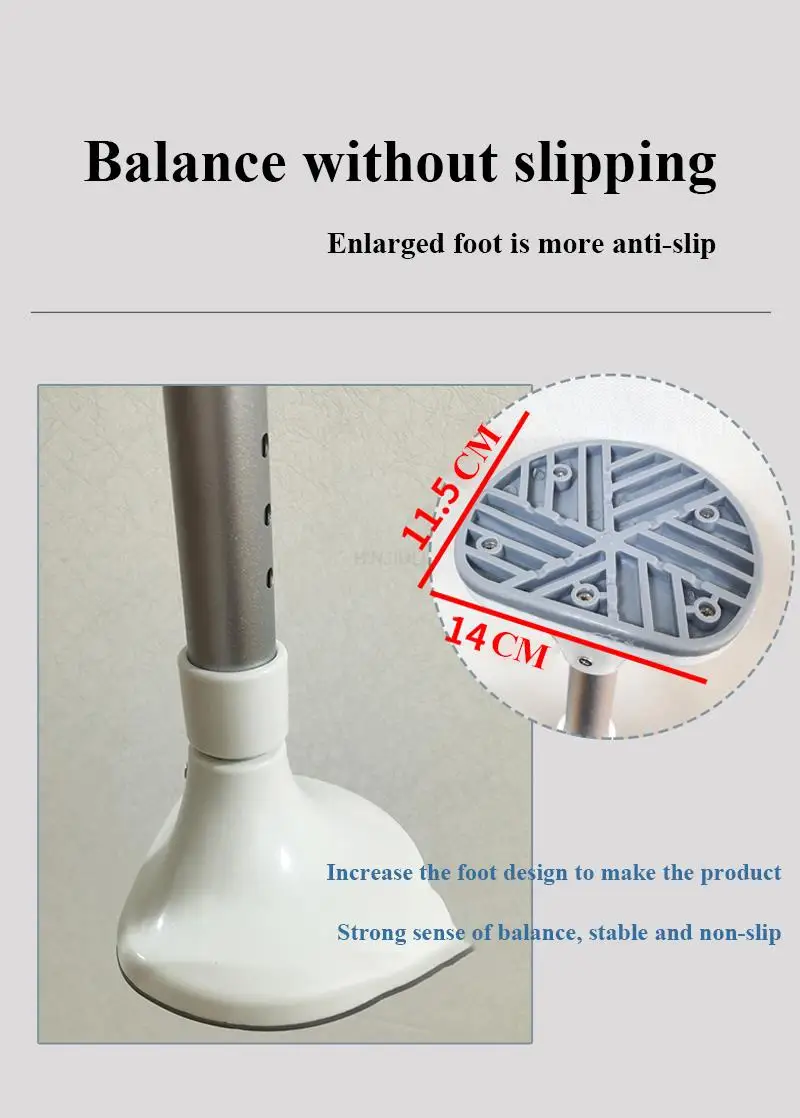 Walking Aid With Retractable Crutch Support For Knee Joint Crutch Fracturerehabilitation Training For Leg And Knee Injury Patien