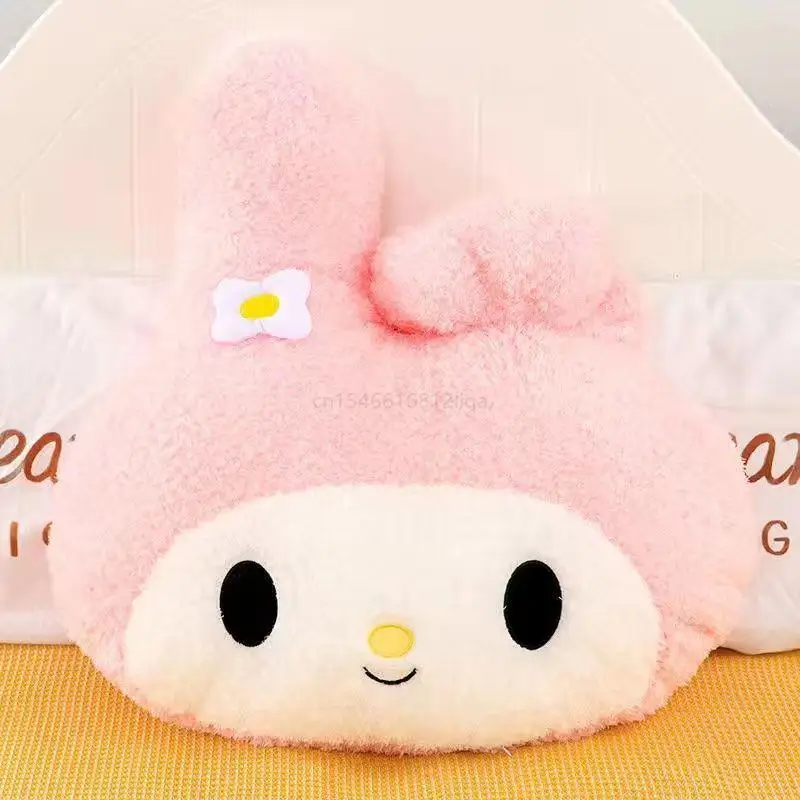 Oversized Kuromi Melody Soft Stuffed Toy Pillow Cushion Cute Cartoon KT Cat Doll Sofa Sanrio Hello Kitty Plush Toy