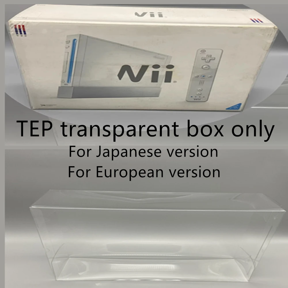 Collection Display Box For WII/Nintendo Game Storage Transparent Boxes TEP Shell Clear Collect Case