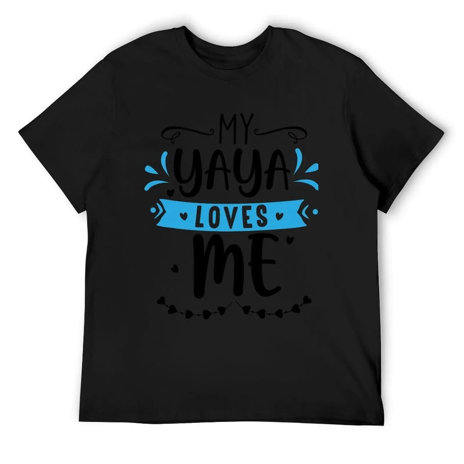

Футболка My Yaya Loves Me, топы больших размеров, хлопковые футболки с рисунком, простые мужские футболки Fruit of the Loom