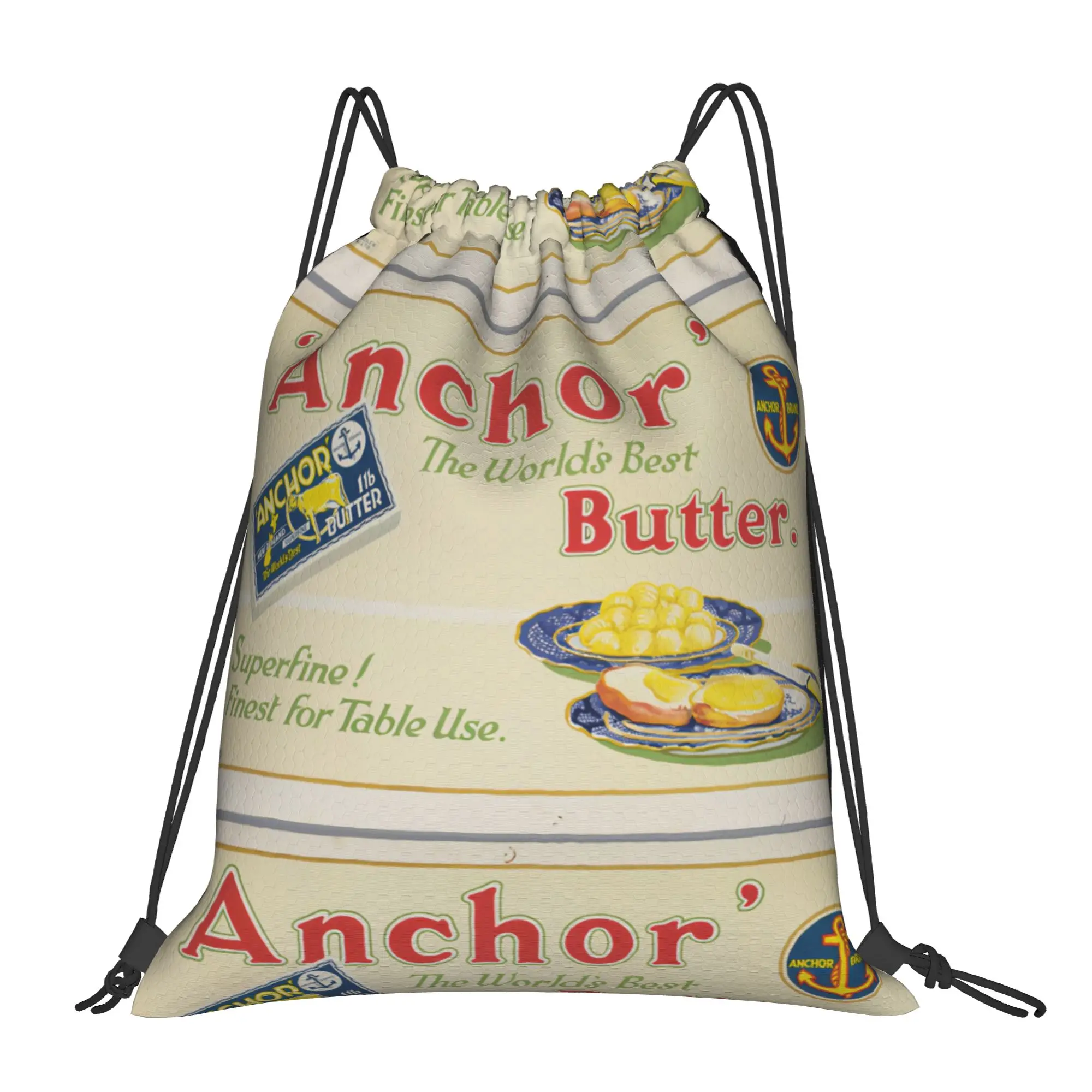 

Винтажный рекламный плакат aAnchor Butter, портативные походные сумки-мешки на шнурке aAnchor, рюкзаки для езды на велосипеде, рюкзаки для хранения в спортзале