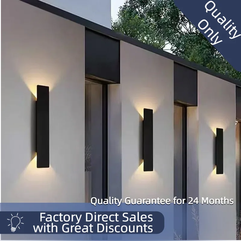 

LED Long Wall Lamp, Up & Down Light, Outdoor Waterproof, Modern Minimalist, for Courtyard, Corridor, Staircase, Aisle, Pillar, B