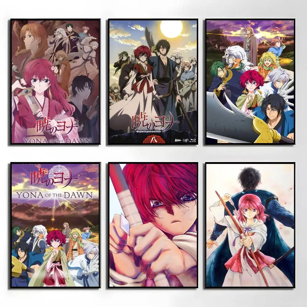 1 Stück Anime Yona Of The Dawn Poster Aufkleber Druck Wasserdichte Wandkunst für Wohnzimmer Schlafzimmer Heimdekoration
