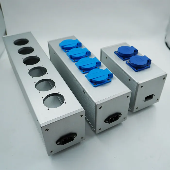 95 All-aluminum Power Amplifier Chassis, Fever Audio American European Standard Power Filter Shell, Socket Plug, Panel