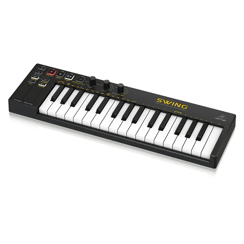 

Behringers Swing 32 Key USB Portable Midi Keyboard Controller 64 Step Chords Arpeggios Midi Keyboard