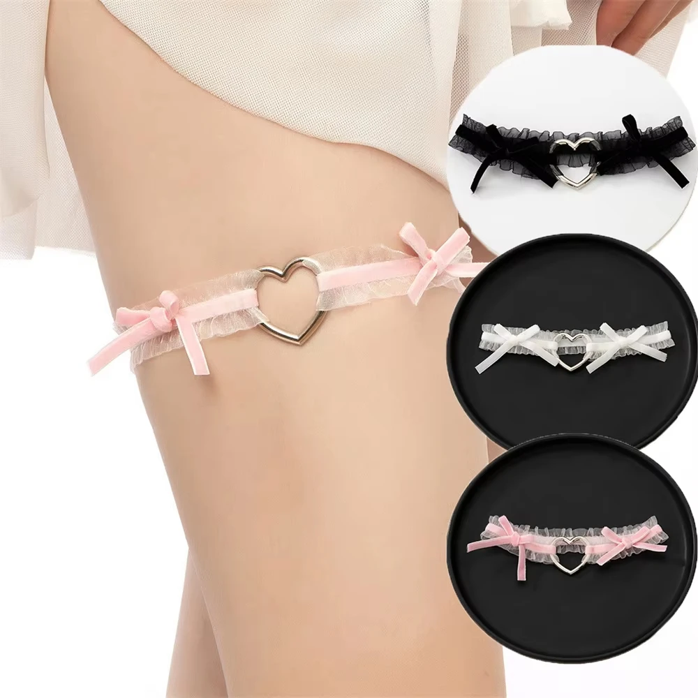 cinto-de-coxa-sexy-para-mulheres-anel-de-perna-punk-com-laco-de-coracao-cruzado-arnes-de-lingerie-elastico-suporte-de-meia-gotico-para-cosplay-dia-dos-namorados