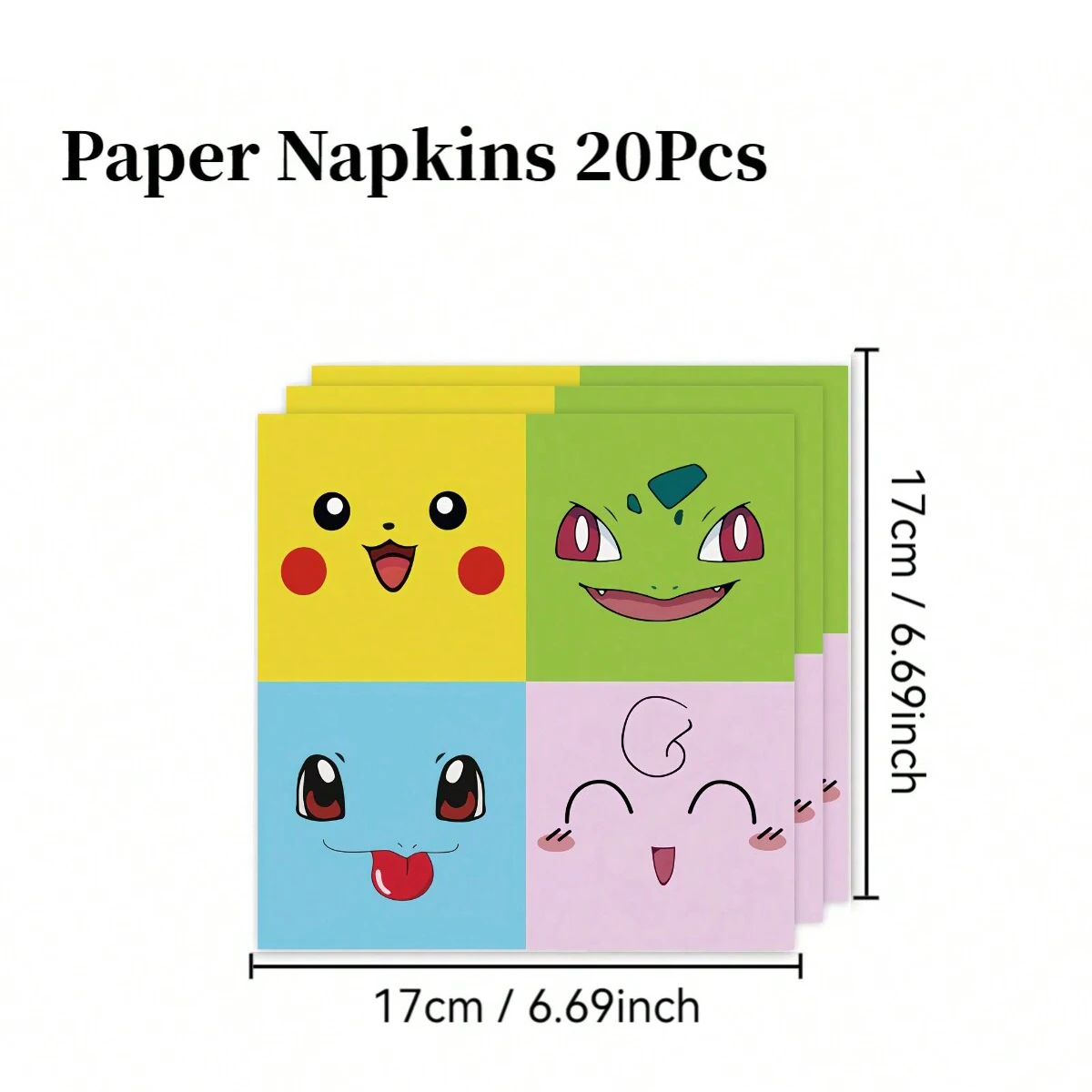 New Pokemon Pikachu Birthday Party Decoration Supplies Tablecloth Flag Pulling Banner Cartoon Anime Figure Tableware Supplies