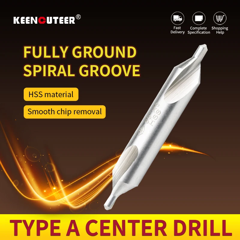 Hss Centro Broca 60 Graus Countersink Mm14 mm Bit Ângulo para Metal Liga Cobre Ferro Alumínio e Titânio 10 Pcs