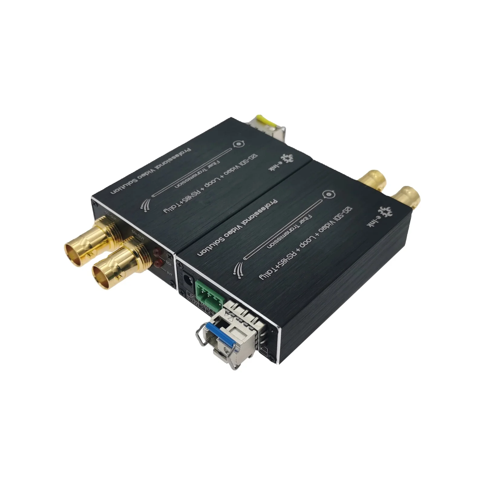 

12G SDI Fiber Converter With Tally And RS485 12G SDI Fiber Extender Video Transmitter Receiver