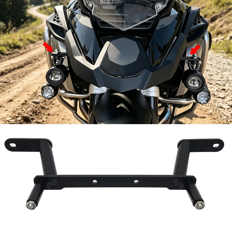 R1200GS R1250GS LED-Fahrlichter Zusatzlicht-Montagehalterung Vordere Halterung für BMW R 1200 GS LC ADV R1250 GS Adventure 2013-2023