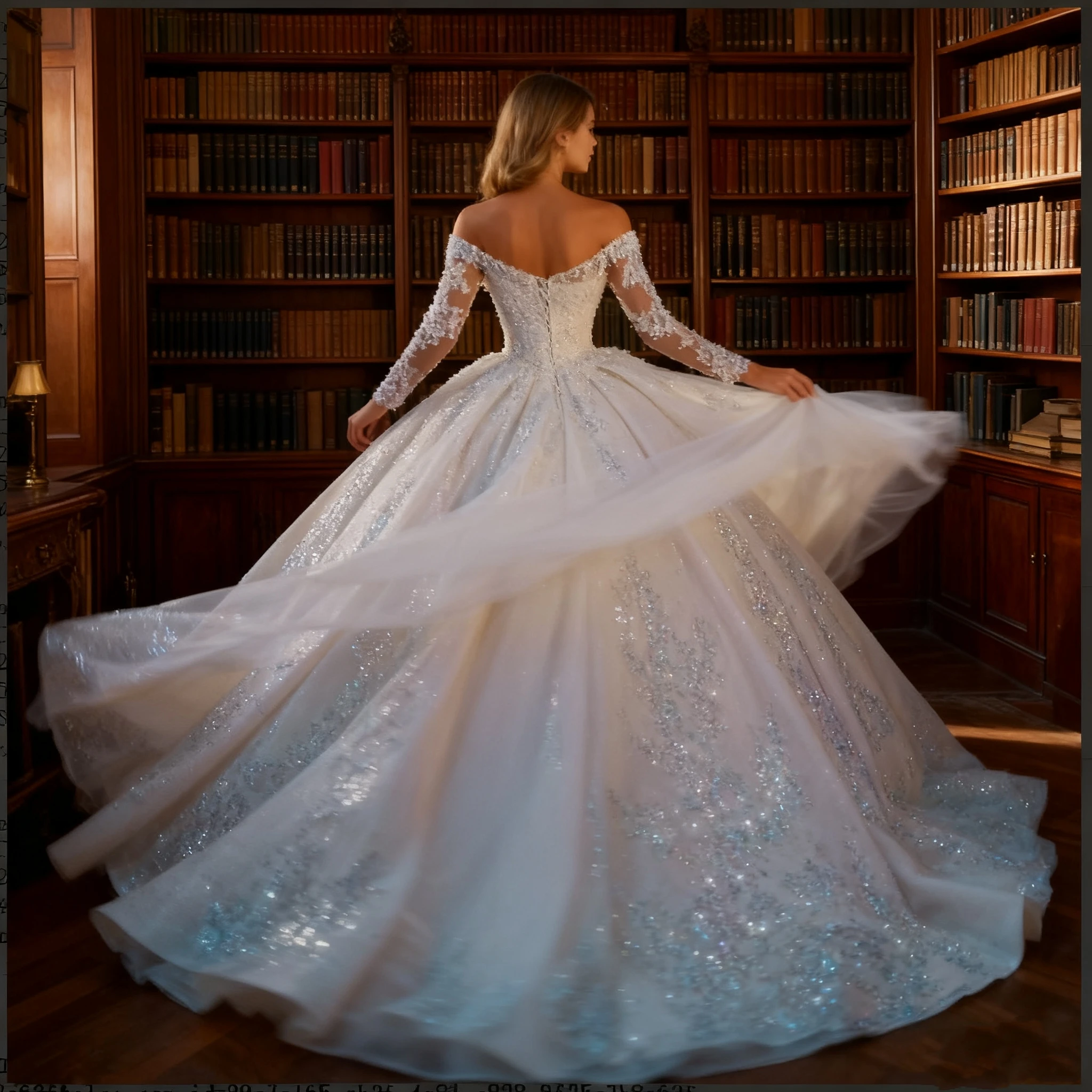 فساتين زفاف مخصصة على شكل حرف v قبالة الكتف كم طويل لامعة زين الترتر الدانتيل الأميرة الكرة ثوب vestidos de novia