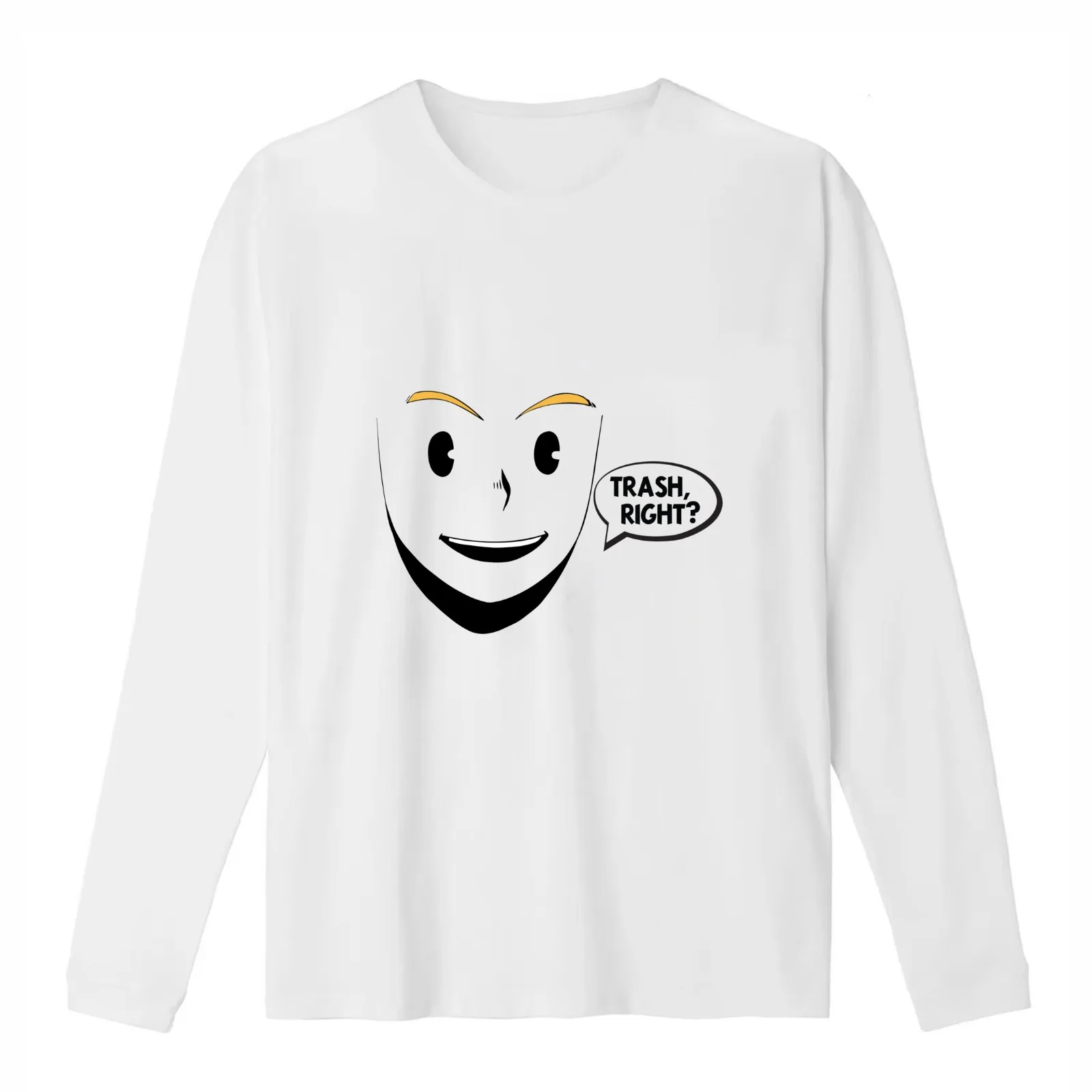 Trash Right? - Anime Variant T-Shirt Summer Casual Cotton Tee Oversized Streetwear Tops Vintage Graphic Print 100% Cotton