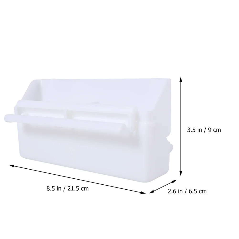 

5 Pcs Bird Feeding Box Plastic Parrot Food Container Cage Water Install Bowl Suitable Parrots Small Birds Home Decor