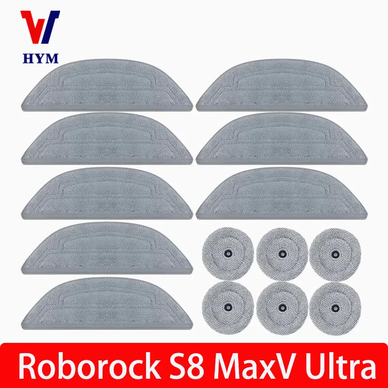 Mop Accessories Roborock S8 MaxV Ultra Robot Vacuum Cleaner Main Side Brush Hepa Filter Dust Bags Spare Parts