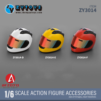 ZYTOYS ZY3014 1/6 Scale Simulation Racing Motorcycle Helmet Model Clothing Accessories For 12'' Soldier Action Figure Body Dolls