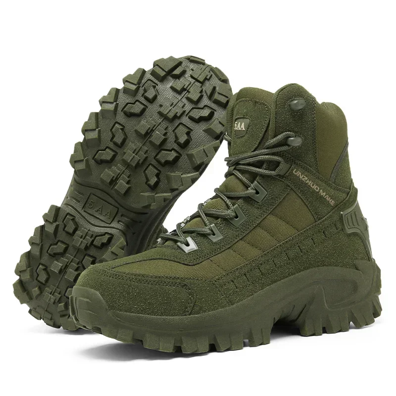 Men Tactical Army Boots Mens Military Desert Ankle Outdoor Boots Work Shoes Climbing Hiking Shoes