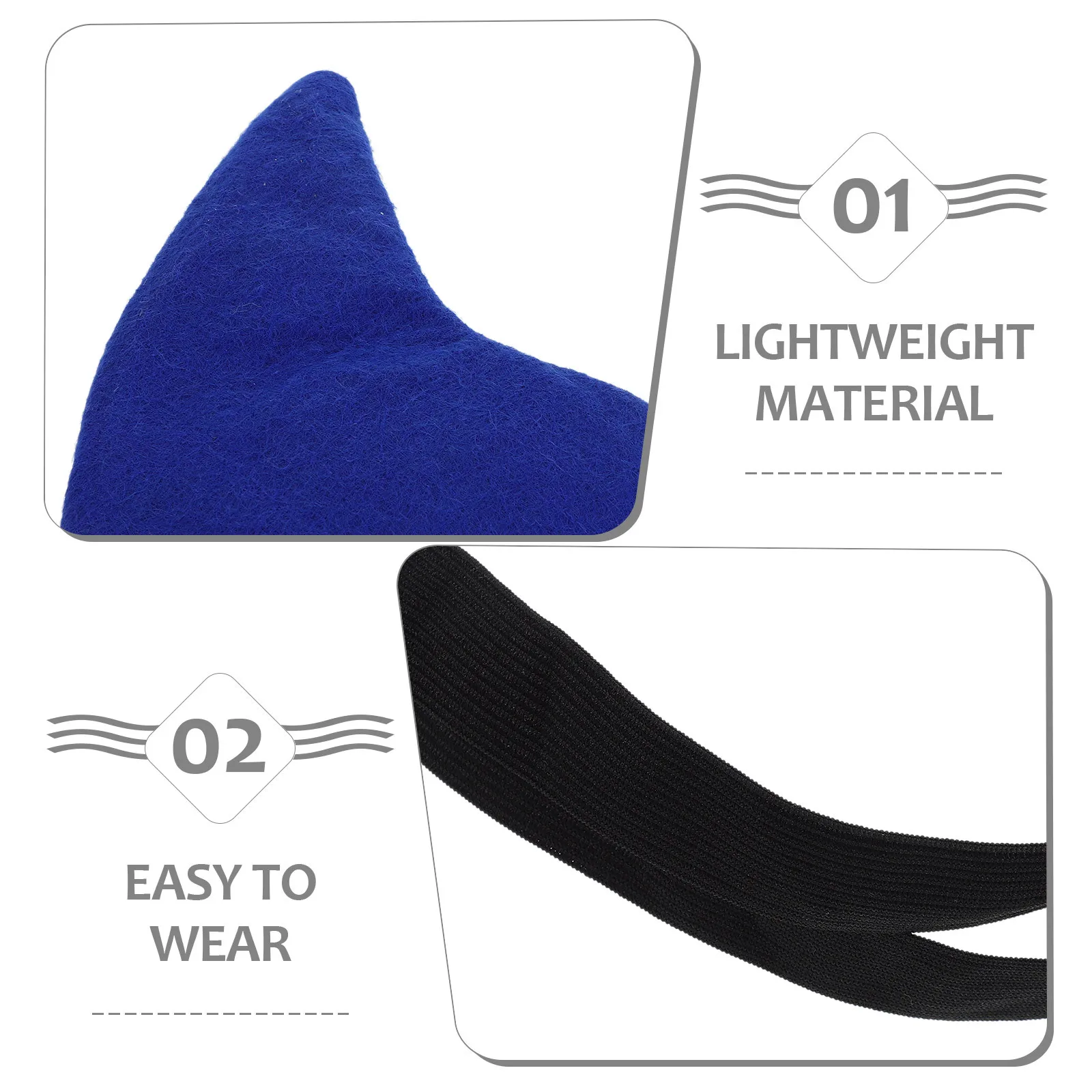 دعامة زعانف القرش الزرقاء مع أشرطة للأطفال والكبار، أزياء الهالوين على الشاطئ، نزهة الأدوار، نشاط العائلة، موضوع القرش