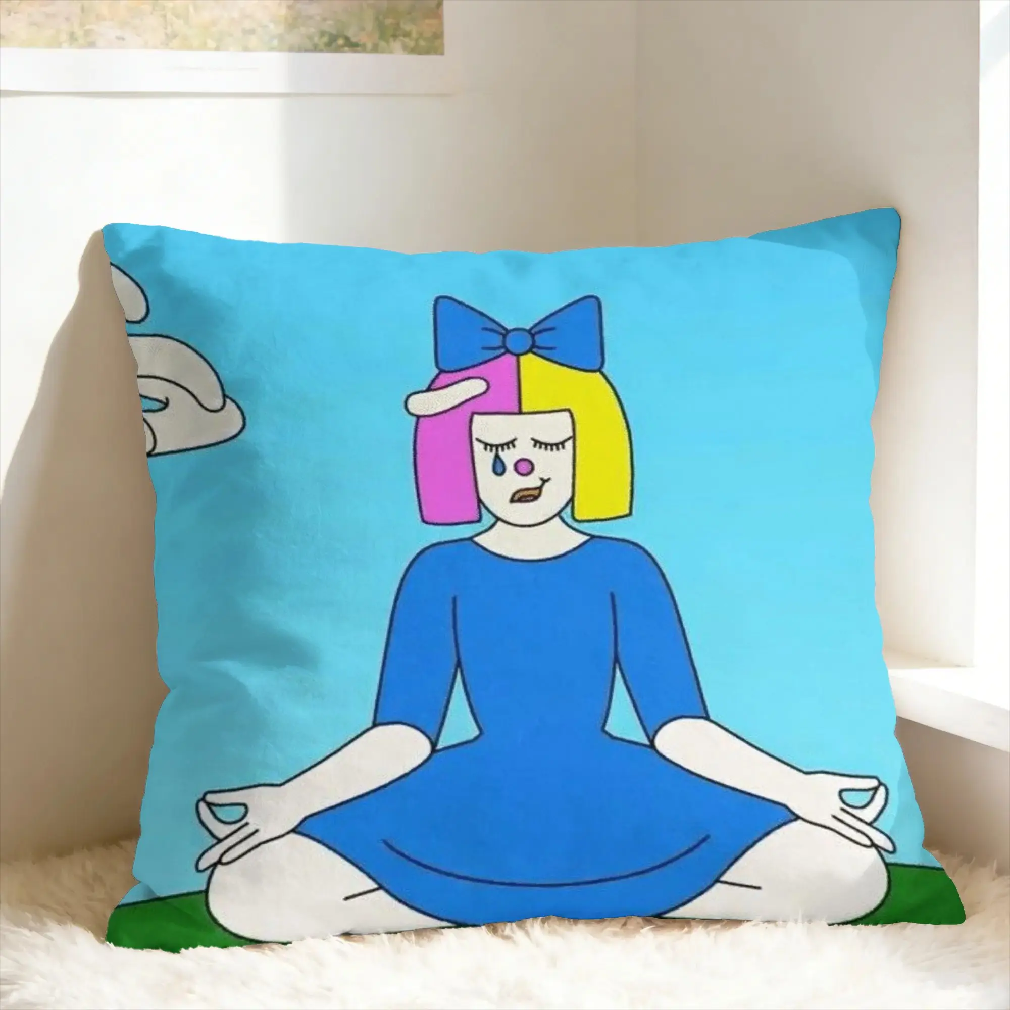 Sia F-Furler Reasonable Woman Pillow Case  Kawaii Pillow Cover Comfy Pillowcases For Chair Sofa Home Decor
