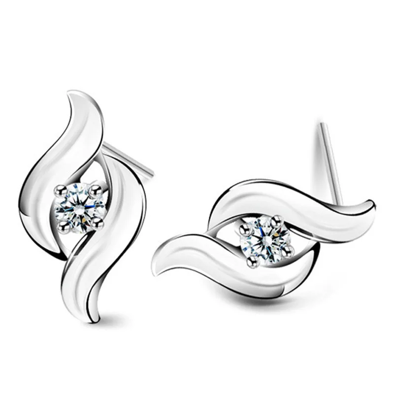 Fashion Retro Elegant S925 Sterling Silver Stud Earrings Fine Crafted Premium Ear Jewelry Ideal Gift For Women And Teenage Girls