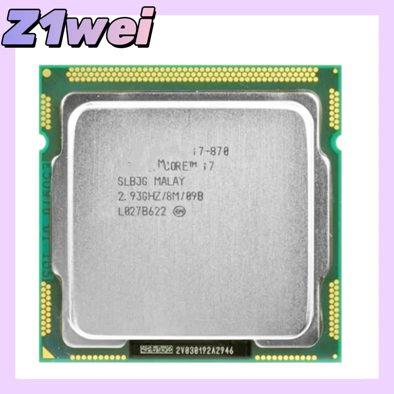 I7 870 I7-870 I7 Processor 2.9GHz/ 8MB Socket LGA 1156 CPU Supported memory: DDR3-1066, DDR3-1333