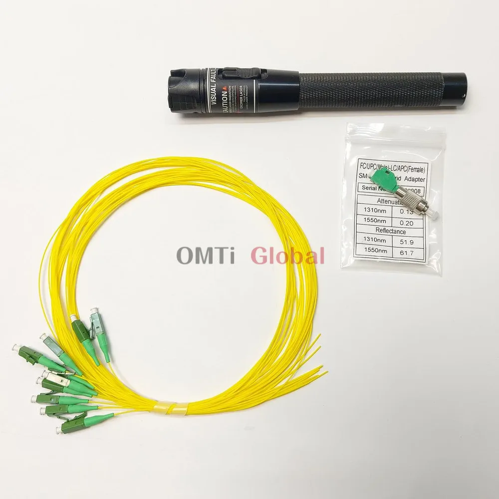 50Pcs LC APC Fiber Pigtails 0.9Mm SM 1.5M Optical Fibre Pigtail LC/APC Yellow Cable 9/125Μm FTTH