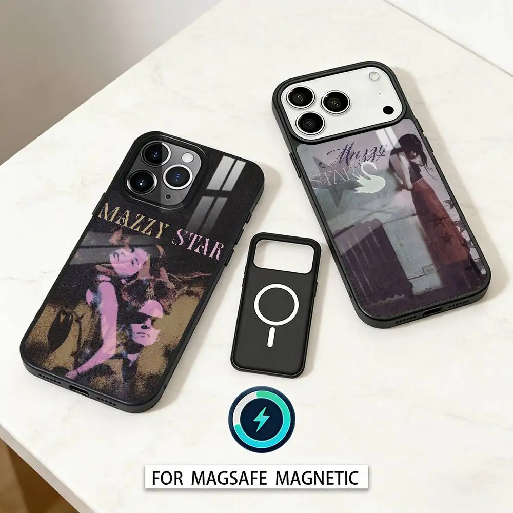 

M-Mazzy Star Among My Swan Phone Case For iPhone 17,16,15,14,13,12,Pro,Max For Magsafe Magnetic Wireless Charging
