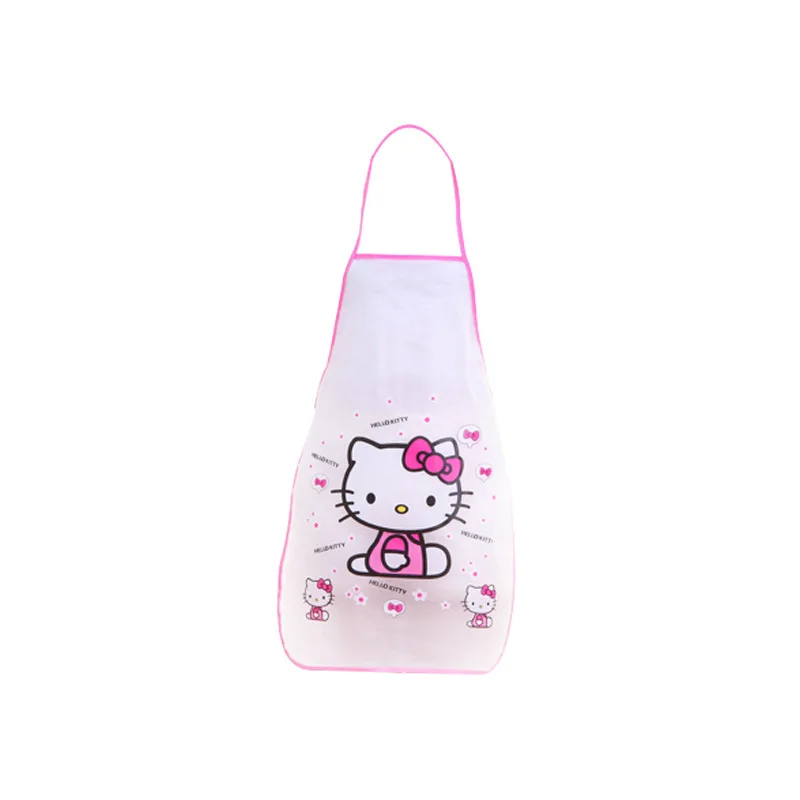 Sanrio Apron Hello Kitty Korean Fashion Kitchen Cute Waterproof Ladies Cartoon Simple Housework Cleaning Household