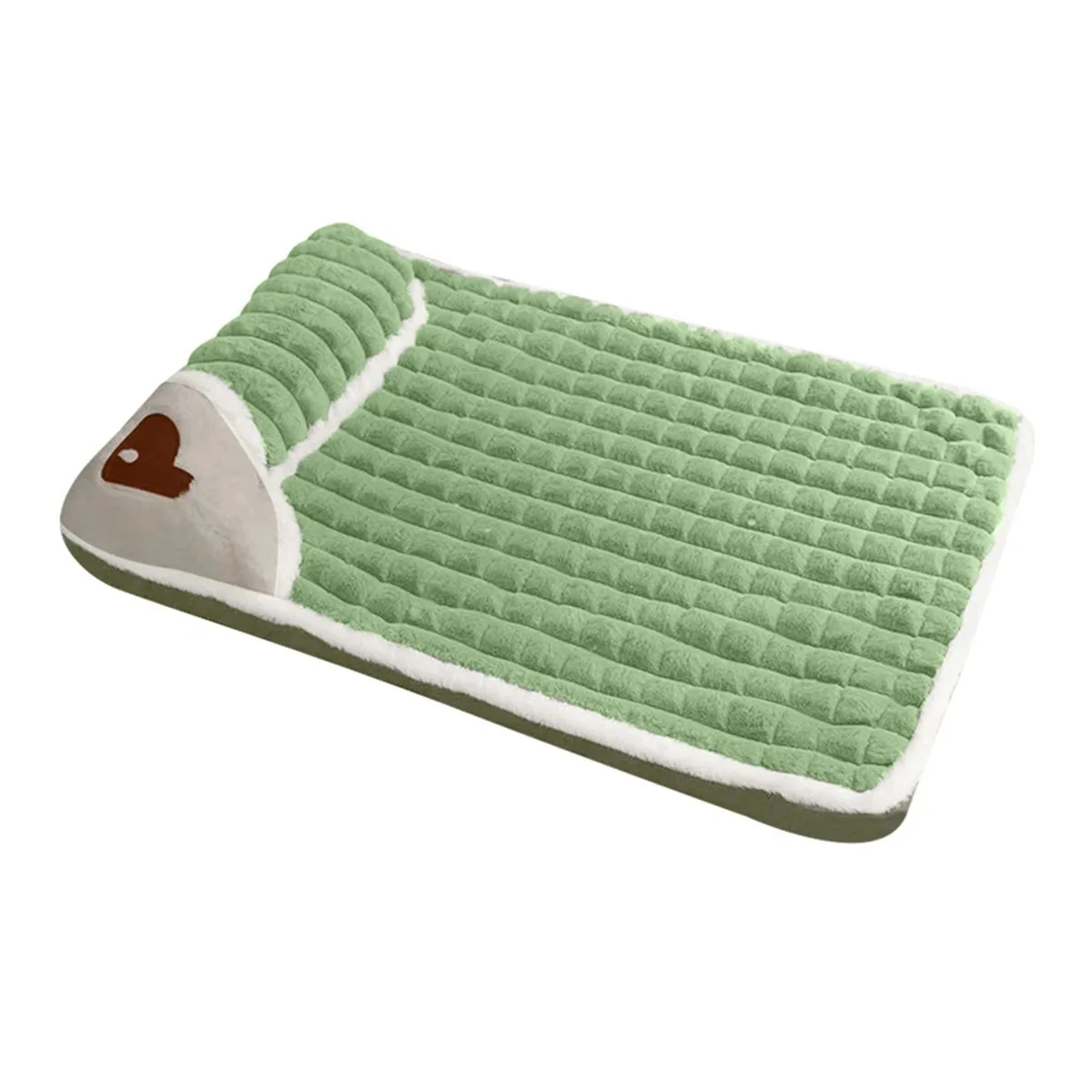 

Pet Dog Bed Mat Protect Cervical Spine Detachable Dog House Indoor Comfort Coft Pet Supplies, Green, XL