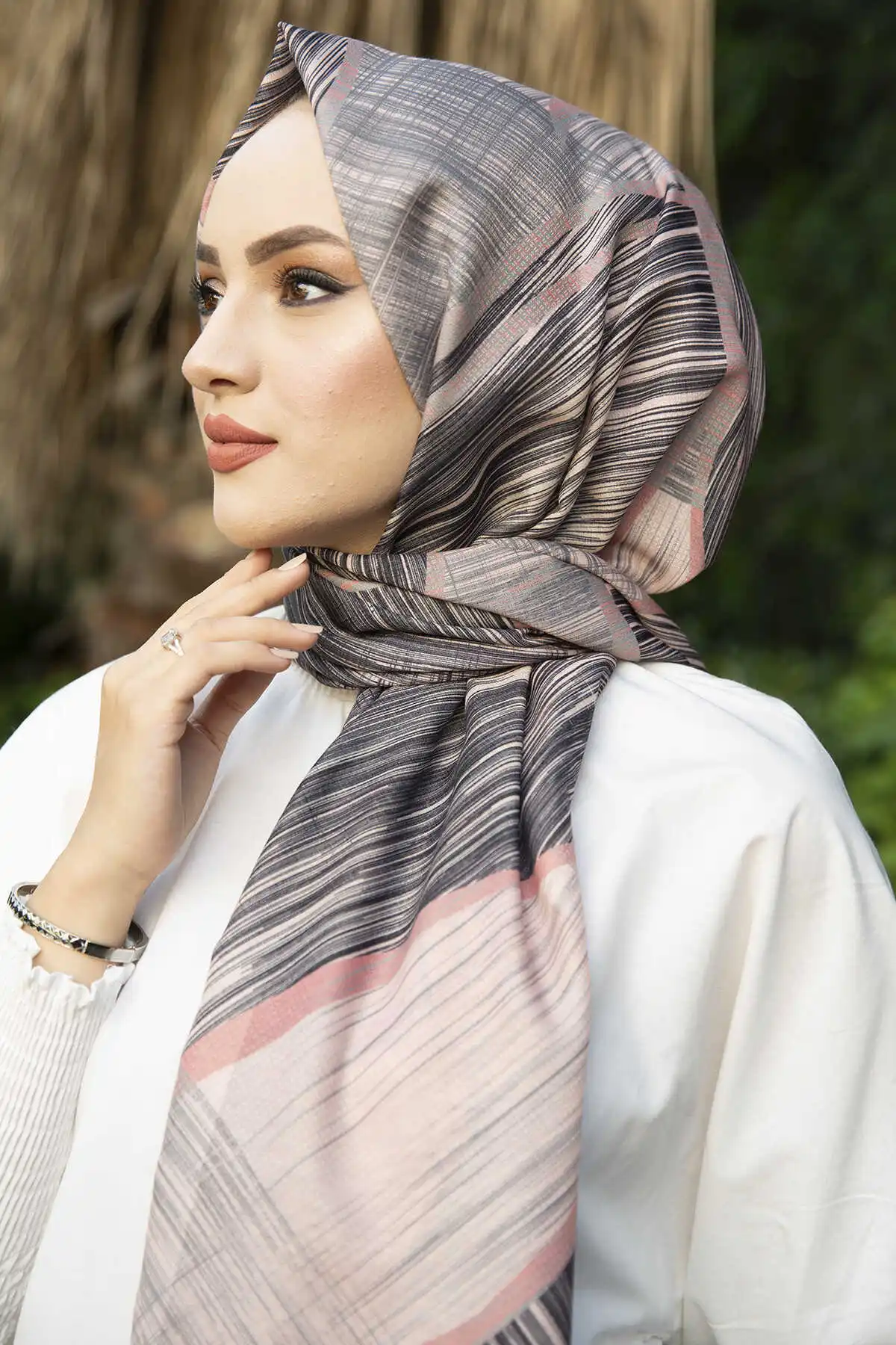 Cotton Pattern Shawl E-Winter Autumn 2021 Muslim Women Hijab headscarf Islamic Turkey