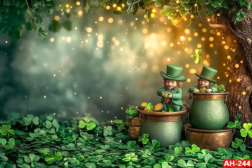 パトリックの日の写真の背景,きらびやかなボケグリーンクローバー,ラッキーアイリッシュシャムロック,誕生日パーティー