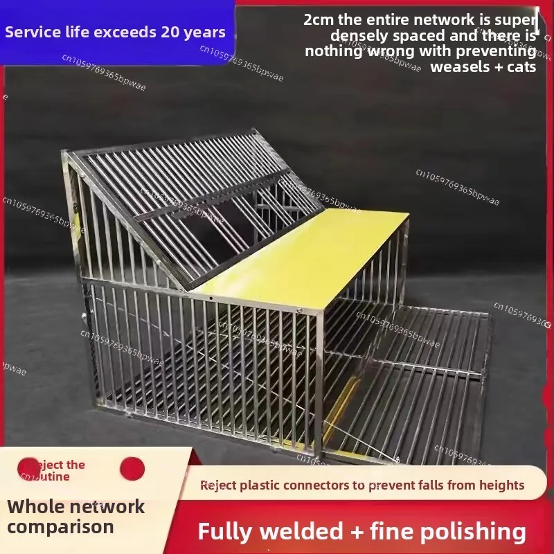 

Stainless Steel Carrier Jumping Loft Cage Jumping European-style Import Door Pigeon Shed Remote