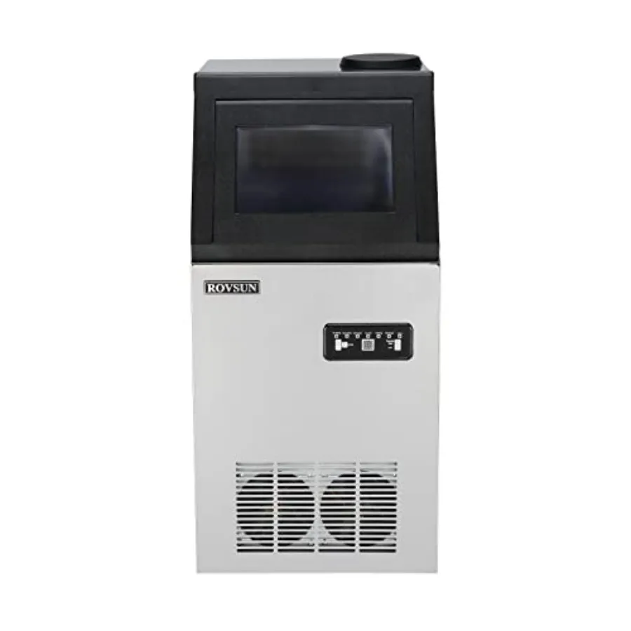 

Коммерческий льдогенератор 110 фунтов/24 часа, автоматический, встраиваемый/портативный, из нержавеющей стали, для установки под столешницу/отдельно стоящий, для ресторанов и баров