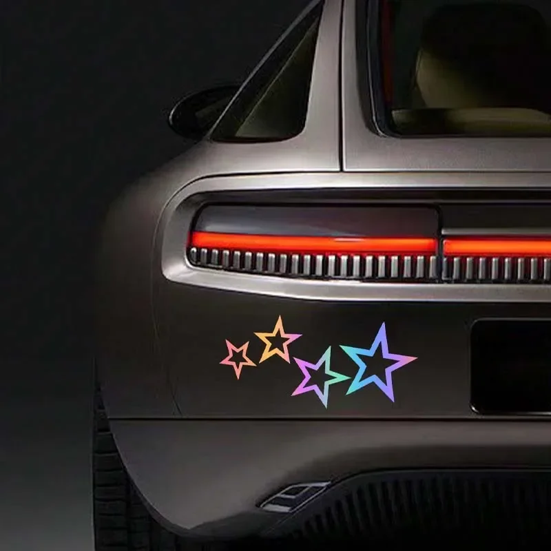 Five-pointed Star Car Sticker Universal Waterproof Vinyl Decal For Auto Window Body Motorcycle DIY Styling Decor Accessory
