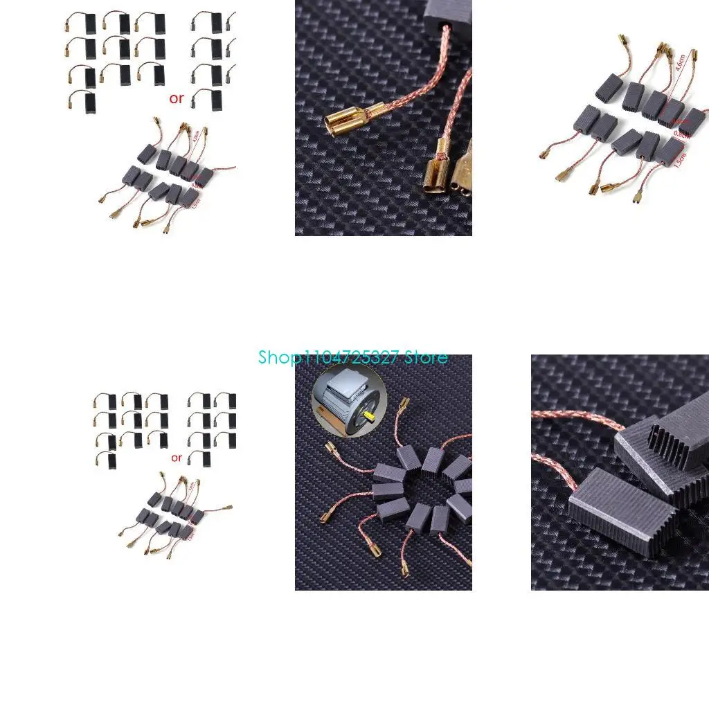 

D8KF 10 шт./компл. Практичная замена угольных щеток для GWS 580 GWS 850 C GWS6-100 D11 для угловой шлифовальной машины