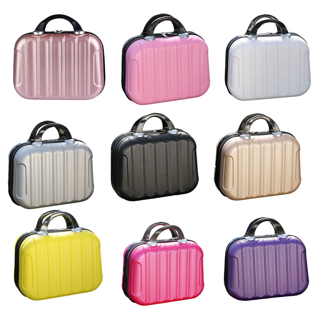 

14 Inch Makeup Organizer Toiletry Suitcase Box Outdoor Luggage Cosmetic Case Bag Attached to Trolley Festival Gift