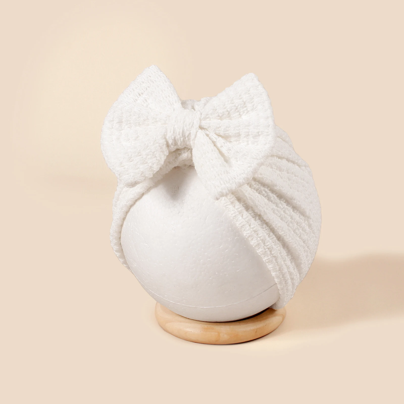 LILIGIRL, новый стиль, детский тюрбан с вафельным бантом, вязаная крючком шапочка для девочек, милые аксессуары для головы для вечеринки, детская дышащая шапка