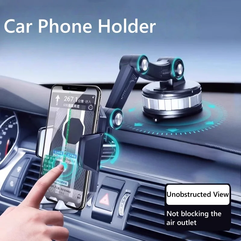 ที่วางโทรศัพท์ในรถยนต์แบบสากล ที่วางโทรศัพท์มือถือแบบดูดกระจกหน้ารถ เหมาะสำหรับ iPhone, Samsung, Xiaomi