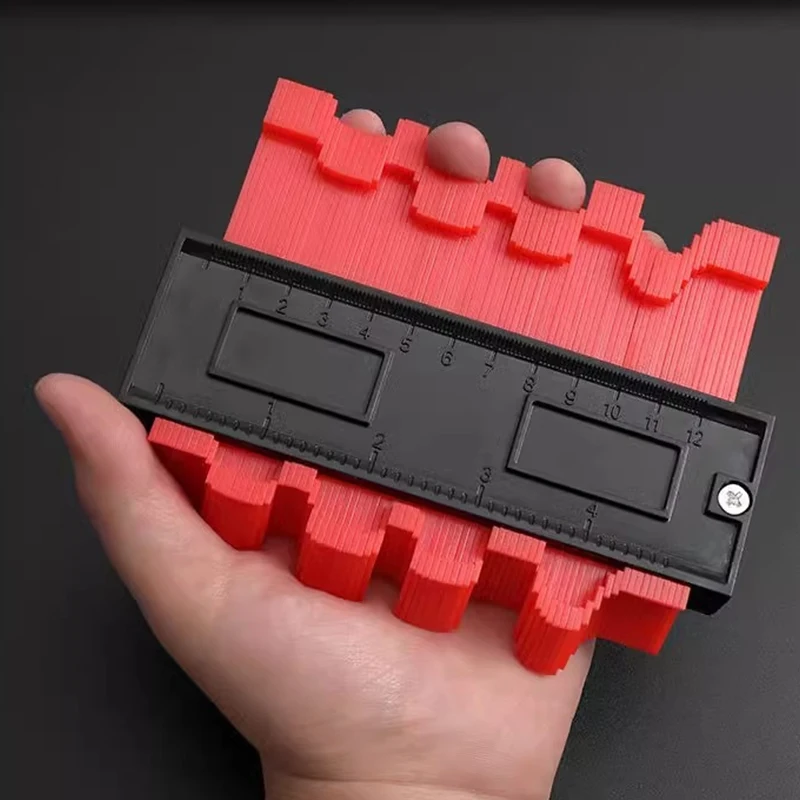Profile Contour Gauge Line Copier Ruler Cutting Template Construction Woodworking Measuring Instrument Ceramic Tiling Tiles Tool