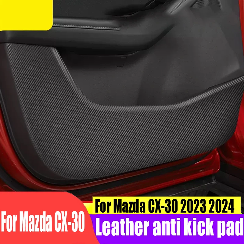 For Mazda CX-30 2023 2024 Car door anti kick pad anti fouling protective film decorative strip