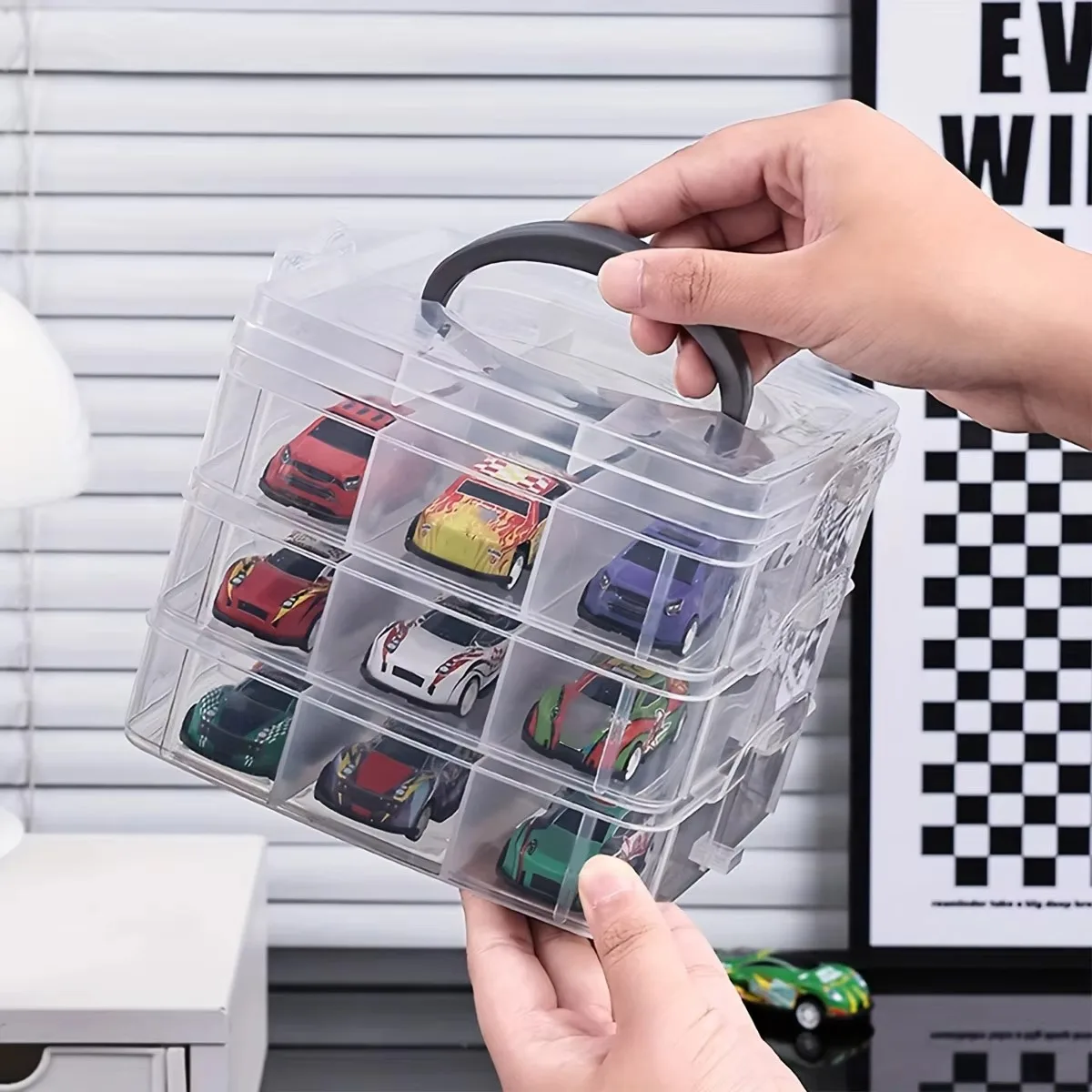Portable Transparent Toy Storage Box, Dustproof And Moisture-proof, Jewelry, Earrings, Minimalist Storage Box image 4