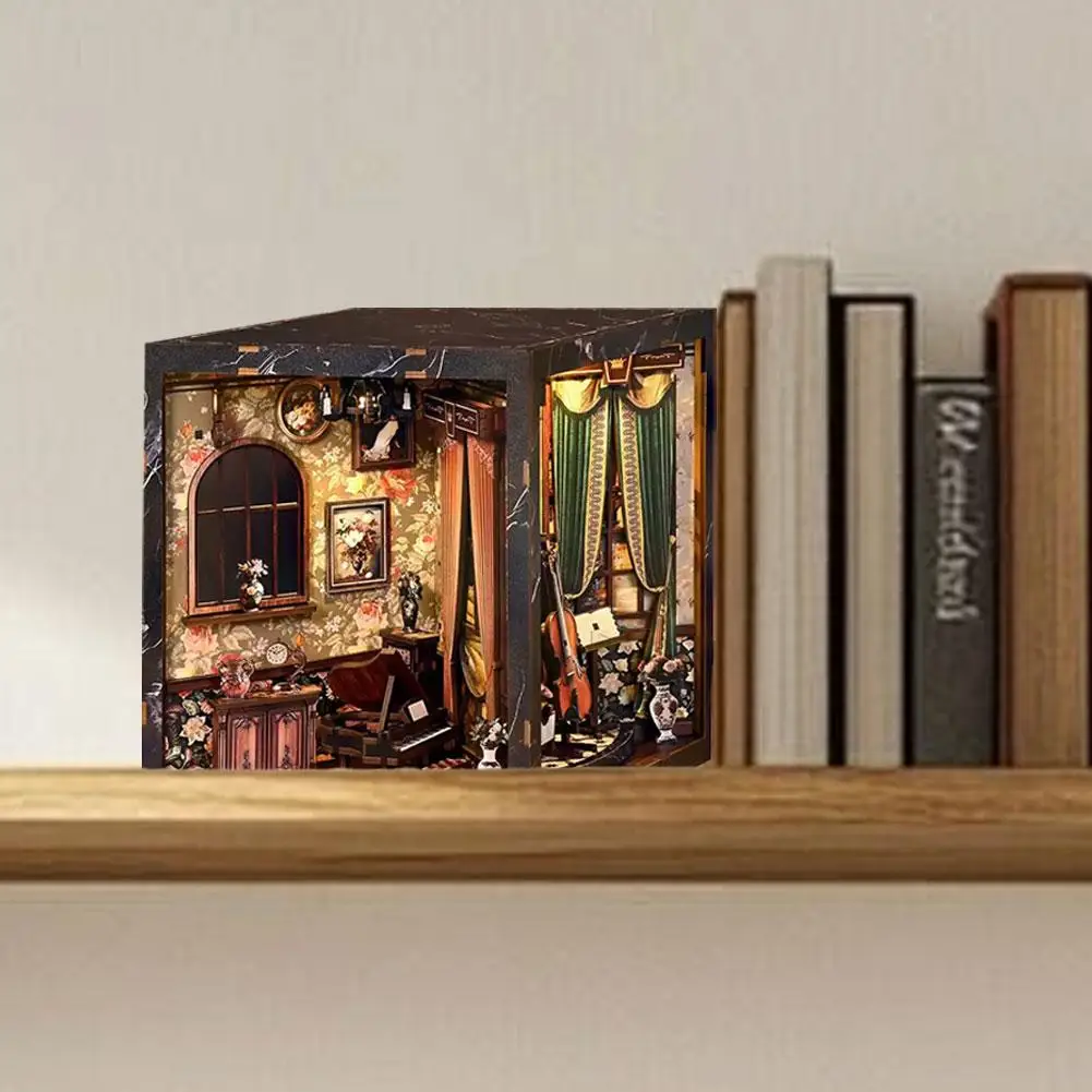 DIY Buch Nook Kit Miniatur Welt beleuchtet Home Dekoration Ornament Kind Geburtstagsgeschenk handgemachte Weihnachtsgeschenk