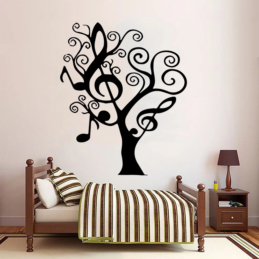 1 pc Hot Beating notes Nursery Wall Stickers Vinyl Art Decals For Kids Rooms Diy Home Decoration Waterproof Decal