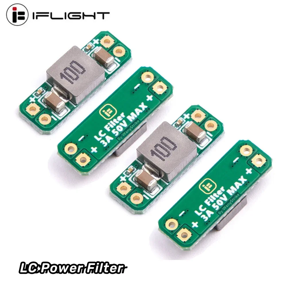 4pcs LC Filter Module 3A 5-30V Built-in Reverse Polarity Protection Reduce the effect of radiated interference for FPV Drone