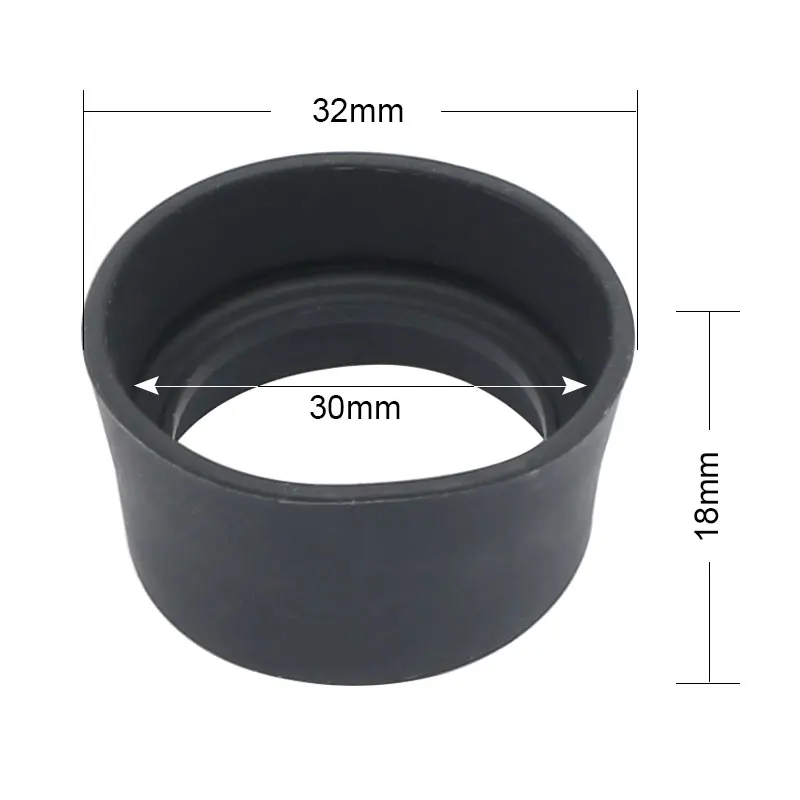 A Pair of 29-30 mm Rubber Eye Cup Eye Guards for Binocular Microscope Eyepiece Lens Microscope Accessories