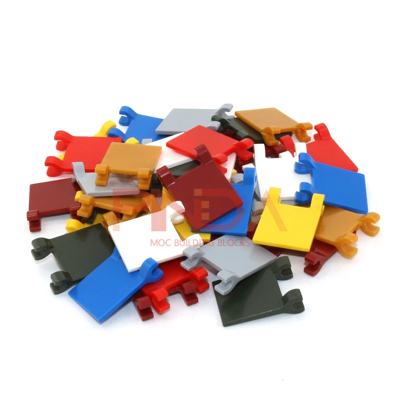 MOC 20개 2335 플래그 2x2 정사각형 블록 2x2 정사각형 쌓기 교체 가능한 블록