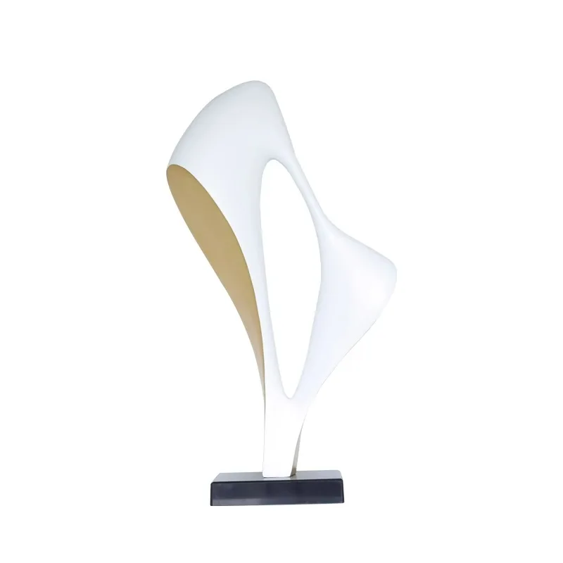 

Modern abstract floor-to-ceiling sculpture ornament hotel lobby window light luxury fashion art decoration